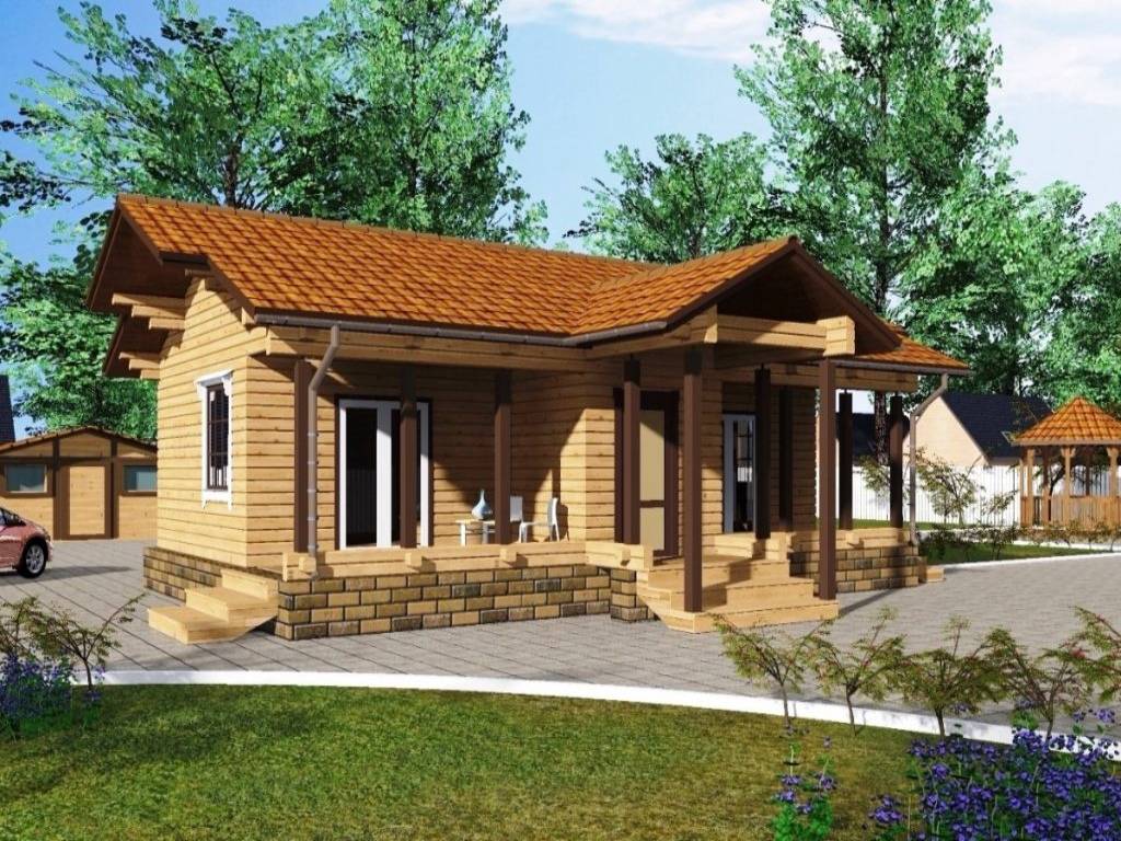 Дом №7 «Уютный деревянный дом с террасой»
